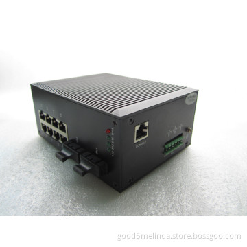 Industrial fiber media converter